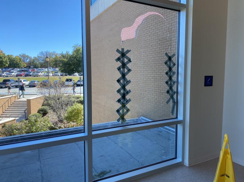 Broken Window Raises Eyebrows at Nesbitt Academic Building