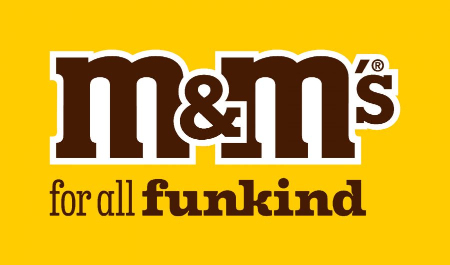Image with new M&MS tagline: M&MS for all funkind