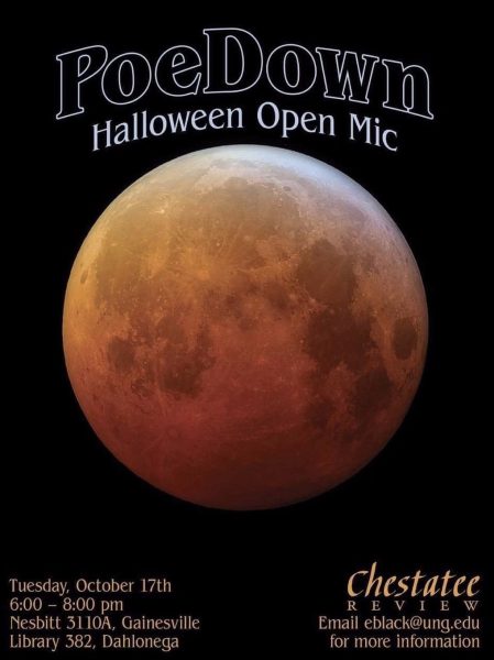 PoeDown Halloween Open Mic Poster