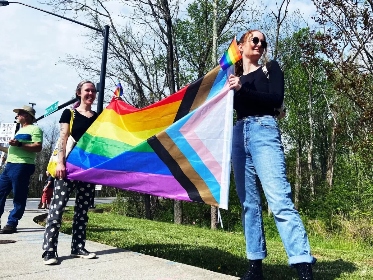 Pro-LGBTQ+ Protesters in Murfreesboro, Tennessee 
