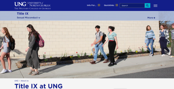 UNG Title IX Website