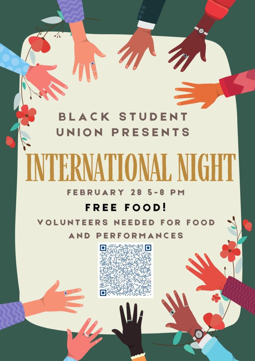 The flyer for International Night.