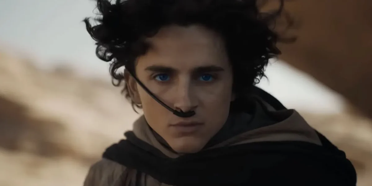 Still of Timothée Chalamet as Paul Atreides from Dune: Part Two.