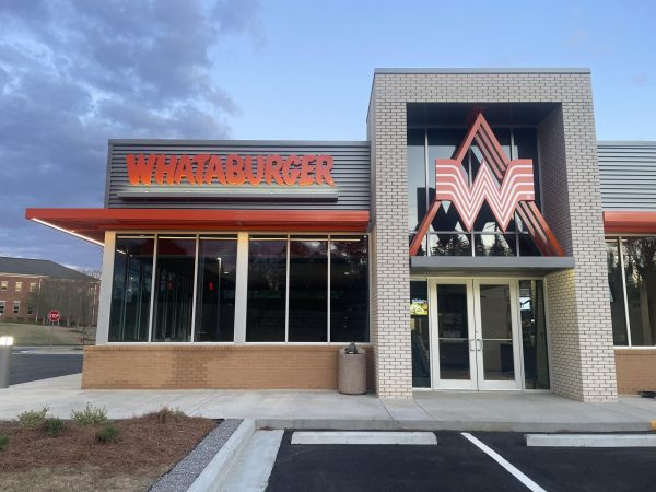 The new Whataburger location in Dahlonega prior to completion