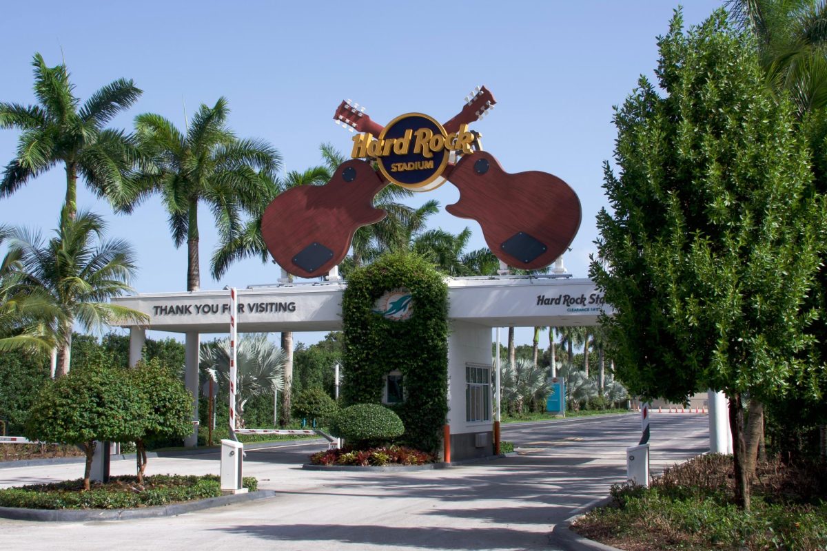 Tyreek Hill was arrested close to the entrance of Hard Rock Stadium.