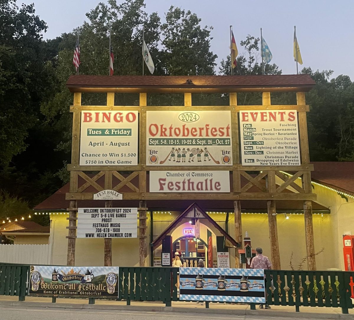 Festhalle is the main event hall located in Helen and home to some of the festivities the cities’ Oktoberfest has to offer.