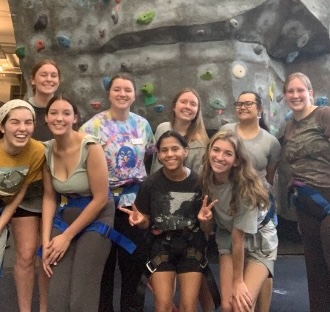 Participants in Women's Climb Night