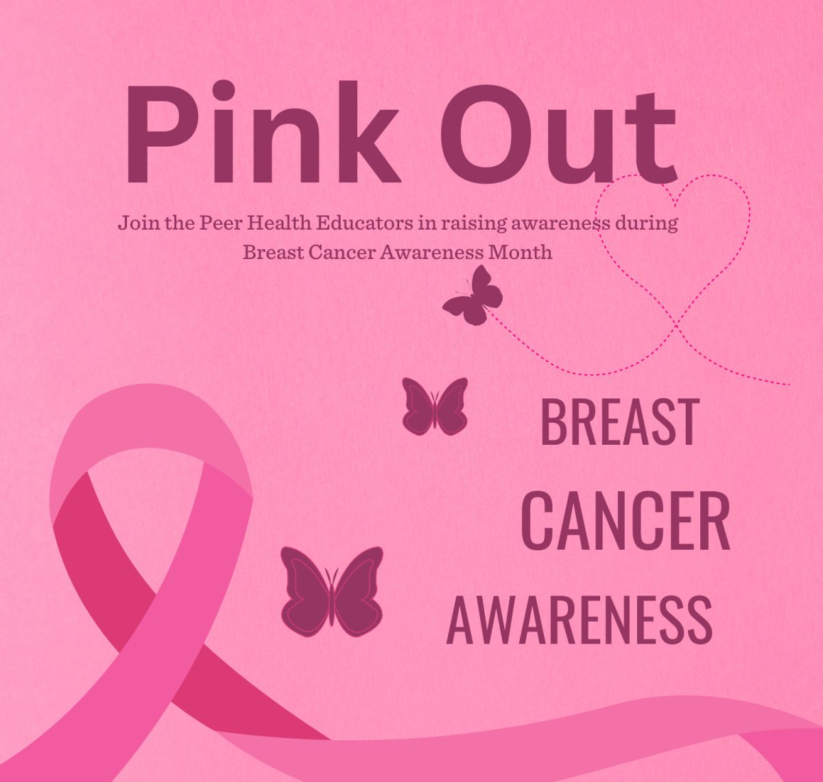 Campus Recreation and Wellness at the University of North Georgia will put a spotlight on Breast Cancer Awareness Month with two Pink Out events in October. 