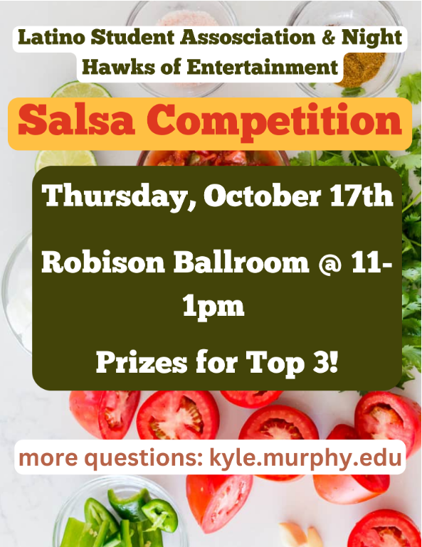 The salsa making contest will take place on Thursday Oct. 17.