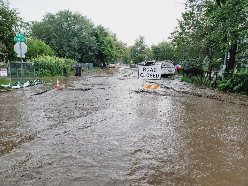 A South Georgia road is closed after flooding.