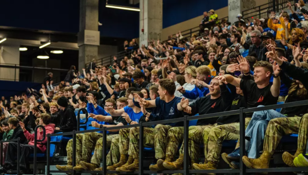 UNG students showed out in numbers to watch the Nighthawks take on Peach Belt Conference rival Lander. 