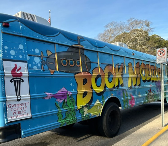 Volunteers with the Lilburn Woman's Club made its first Book Mobile visit on Jan. 21, 2025. 