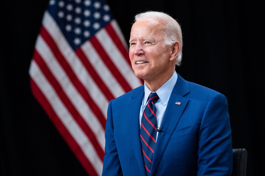 President Biden gives his farewell address on Jan. 15 from the Oval Office of the White House.
