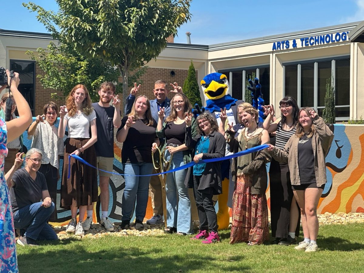 The "Face the Strange" mural was unveiled on the University of North Georgia's Gainesville Campus on Aug. 26.  