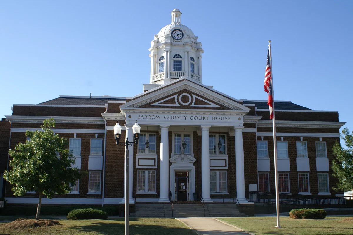 Barrow County Courthouse, in the heart of what Sheriff Jud Smith affectionately refers to as "Little Winder", a place he's blessed to call home.