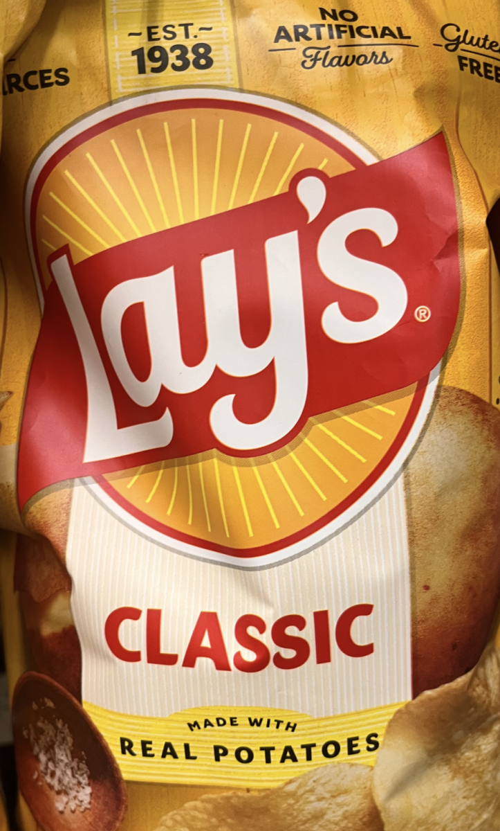 This image captures the new rebranding of iconic Classic Lays Chips.