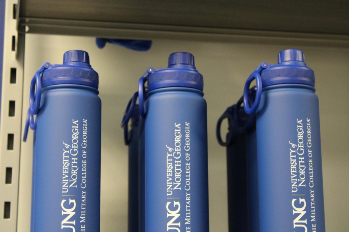 Students can buy bottles from the UNG bookstore.  Photo by Riley Hansen