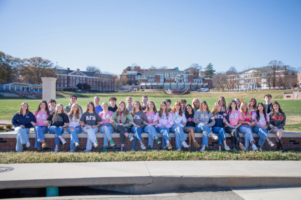 Members of Greek life gathered on Dahlonega’s campus in Fall 2025. Photo by Madison Wimberly.